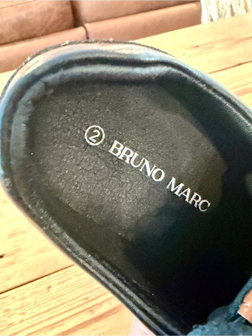 Bruno Marc Boys' Black Lace-Up Dress Shoes Boys Size 2
